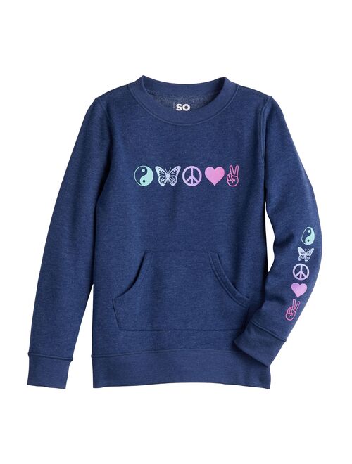 Girls 6-20 SO Adaptive Fleece Pullover in Regular & Plus Size