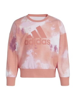 Girls 7-16 adidas AOP Crewneck Fleece Sweatshirt