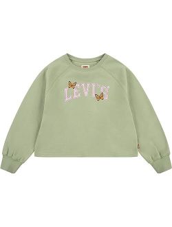 Kids High-Rise Crew Neck Sweatshirt (Big Kids)