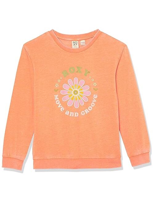 Roxy Kids Music and Me Crew Sweatshirt (Little Kids/Big Kids)