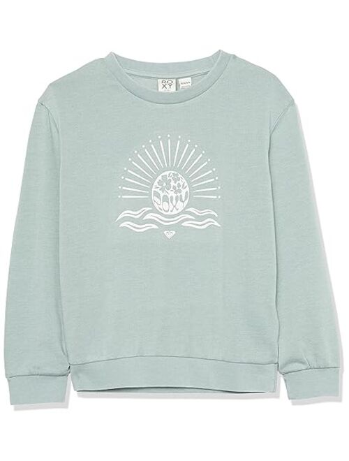 Roxy Kids Music and Me Crew Sweatshirt (Little Kids/Big Kids)