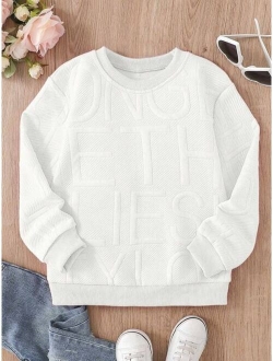 Kids EVRYDAY Girls Letter Graphic Sweatshirt