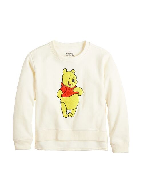 licensed character Disney's Winnie the Pooh Girls 7-16 Hi-Lo Chenille Graphic Sweatshirt