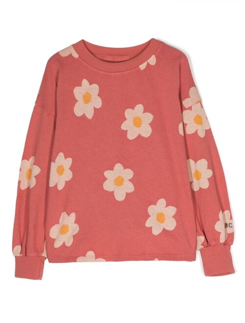 Bobo Choses floral-print cotton jumper