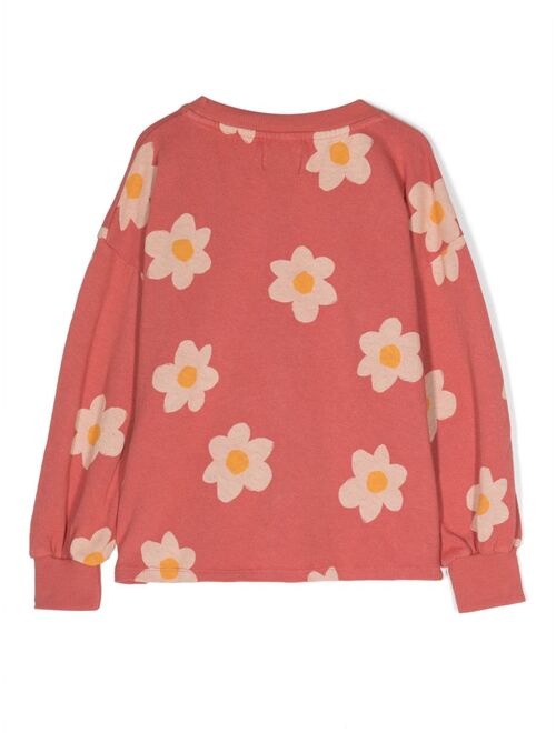 Bobo Choses floral-print cotton jumper