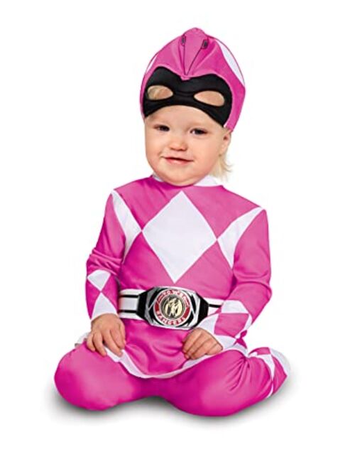 Disguise Power Rangers Pink Ranger Muscle Costume for Toddlers