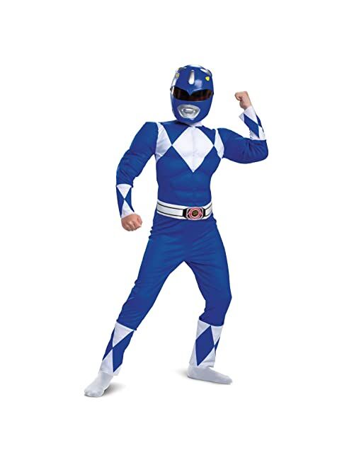 Disguise Power Rangers Boys Blue Ranger Costume