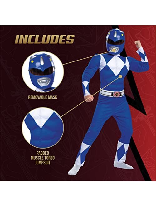 Disguise Power Rangers Boys Blue Ranger Costume