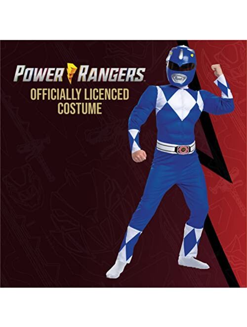 Disguise Power Rangers Boys Blue Ranger Costume