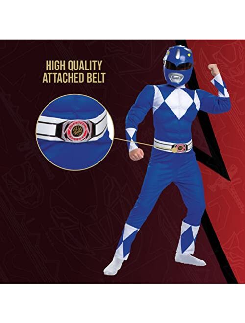 Disguise Power Rangers Boys Blue Ranger Costume