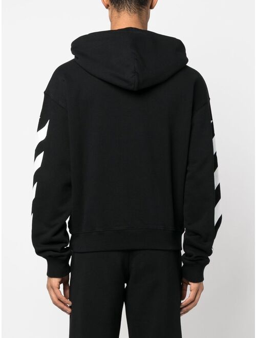 Off-White logo-print drawstring hoodie