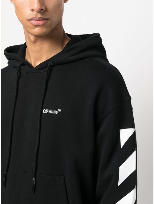 Off-White logo-print drawstring hoodie