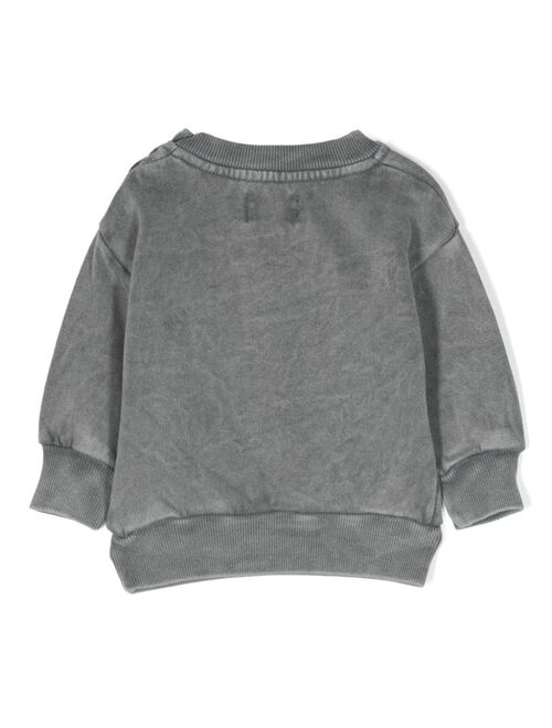 Bobo Choses Multicolor-print distressed-effect sweatshirt