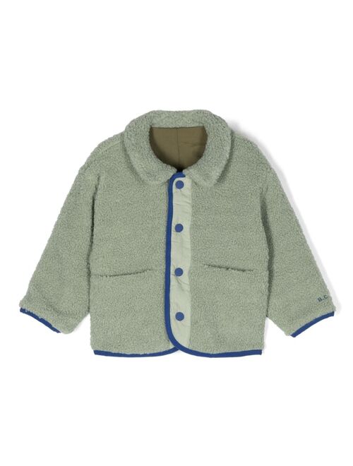 Bobo Choses logo-embroidered sherpa jacket