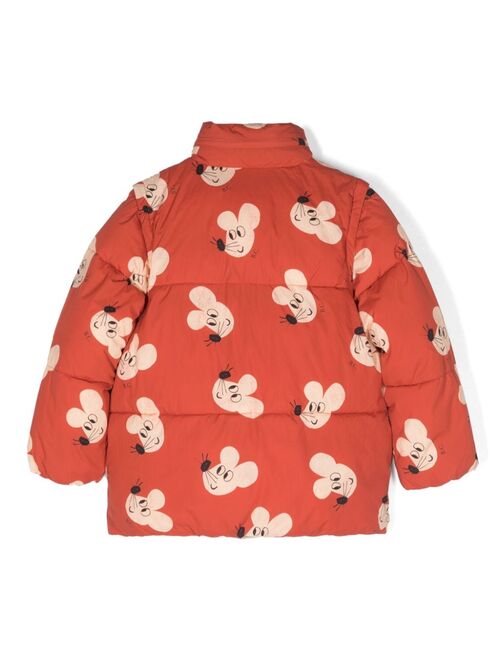 Bobo Choses Mouse All Over padded jacket