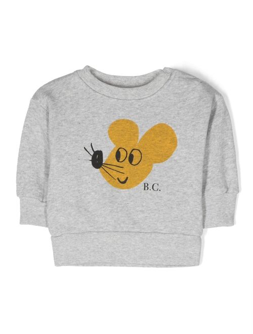 Bobo Choses mouse-print cotton sweatshirt