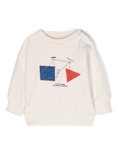 Bobo Choses Crazy Bicy fleece sweatshirt