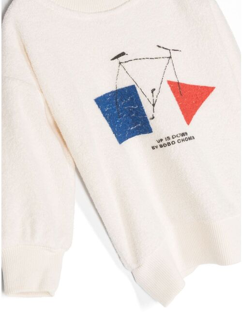 Bobo Choses Crazy Bicy fleece sweatshirt