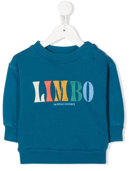 Bobo Choses distressed-effect slogan sweatshirt