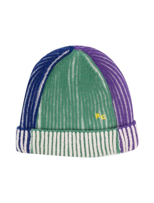 Bobo Choses stripe-pattern knitted beanie