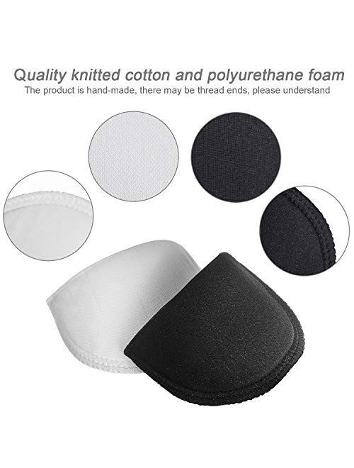 Willbond 8 Pairs Sponge Shoulder Pad?Sewing Shoulder Pads Set-in Shoulder Pads Foam Knitwear Pads or Women Men Jacket Blazer T-Shirt Clothing Dress Sewing Accessories, Wh