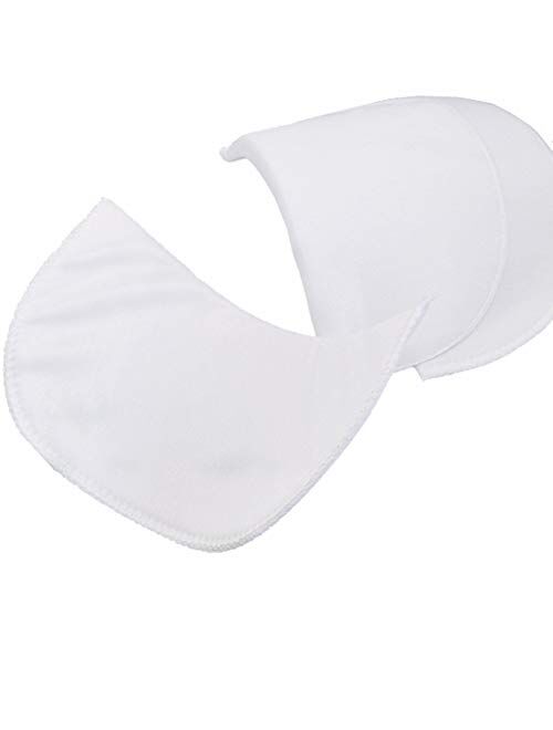 YEQIN Covered Set-in Shoulder Pads (2 Pcs White + 2 Pcs Black)