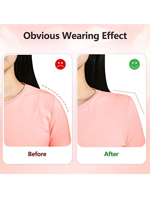 Deelessgz 3 Pairs Large Shoulder Pads for Womens Clothing, Reusable Soft Silicone Shoulder Pads, Anti Slip Shoulder Pads for Women Clothing Dress (3 Pairs Transparent)