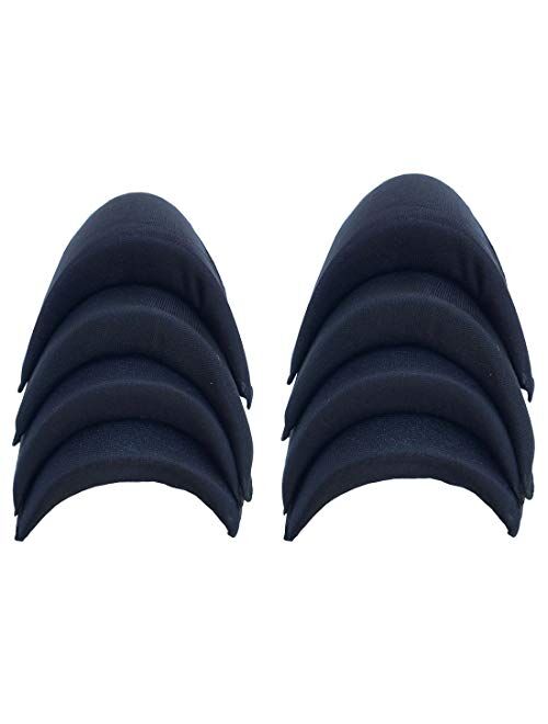 QKAIFRYSUG Mens Shoulder Pads for Jacket Blazer T-Shirt Clothing Dress Shoulder Pad Inserts Sewing Accessories 4 Pairs Black