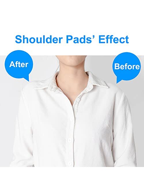 Pravics 2 Pairs Shoulder Pads for Womens Clothing Silicone Shoulder Pads for Dresses Pads Shoulder Soft Reusable Shoulder Push-Up Pads Enhancer Shoulder Pads Height Enhan