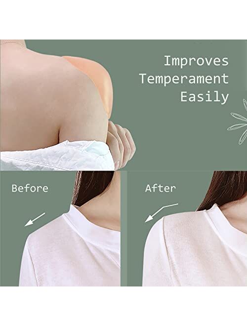 Kimaoya Silicone Shoulder Pads for Womens Clothings, Anti-Slip Shoulder  Push-up Pads, Reusable, Natural, Invisible Enhancer Shoulder Pads for  Clothing