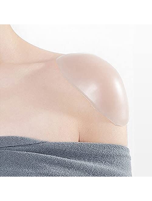 Silicone Shoulder Pads for Womens Clothing, Kootinn Anti-Slip Shoulder Push-Up Pads Invisible Breathable Shoulder Enhancer Reusable (Nude)