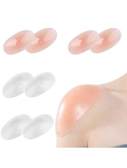 2 Pairs/Set Soft Reusable Shoulder Push-Up Pads, Breathable Silicone  Adhesive Shoulder Pad for Women, Girls, Anti-Slip Enhancer Shoulder Pads  for