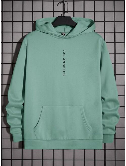 Manfinity Homme Men Letter Graphic Hoodie