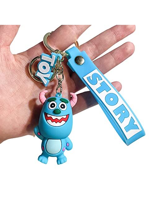 D DILLA BEAUTY Anime Story Keychain Adorable Cute Keychain Handbag Car Keyring Charms Gifts for Women