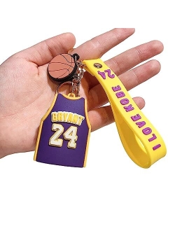 D DILLA BEAUTY G2 Basketball Star Jersey Theme Keychain Sport Star Car Keyring Charms Gifts for Mens Boys Basketball Fans