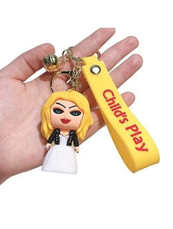 D DILLA BEAUTY Terro Anime Ghost Bride Killer Kawaii Keychain Adorable Backpack Car Keyring Charms for Women