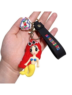 D DILLA BEAUTY Kawaii Popular Singer CaroG Keychain Adorable Backpack Car Keyring for Women