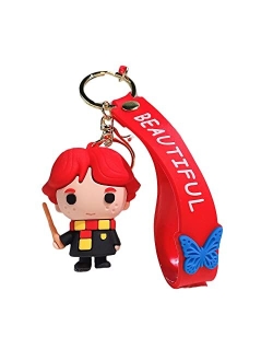 D Dilla Beauty Kawaii Magic Academy Theme Keychain Adorable Backpack Car Keyring Charms Easy to Carry