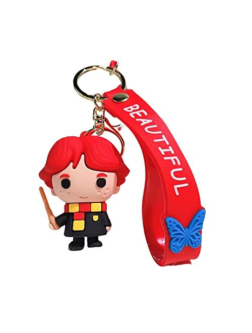 D Dilla Beauty Kawaii Magic Academy Theme Keychain Adorable Backpack Car Keyring Charms Easy to Carry