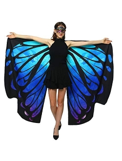 Shireake Baby Halloween/Party Costumes,Double-Sided Printing Butterfly Wings for Women,Butterfly Fairy Ladies Costume