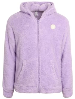 Girls' Sweatshirt - Sherpa Fleece Zip Up Hoodie Sweatshirt - Cozy Casual Fashion Sweatshirt for Girls (7-16)