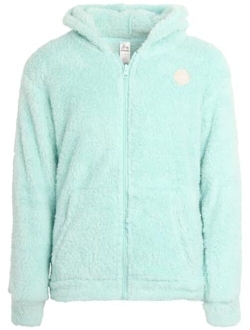 Girls' Sweatshirt - Sherpa Fleece Zip Up Hoodie Sweatshirt - Cozy Casual Fashion Sweatshirt for Girls (7-16)