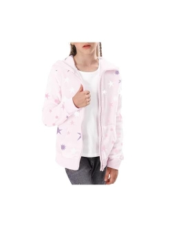 V.&GRIN Girl Zip up Hoodie Sweatshirt Soft Fuzzy Fleece Jacket with Pocket for Girls 5-16 Years