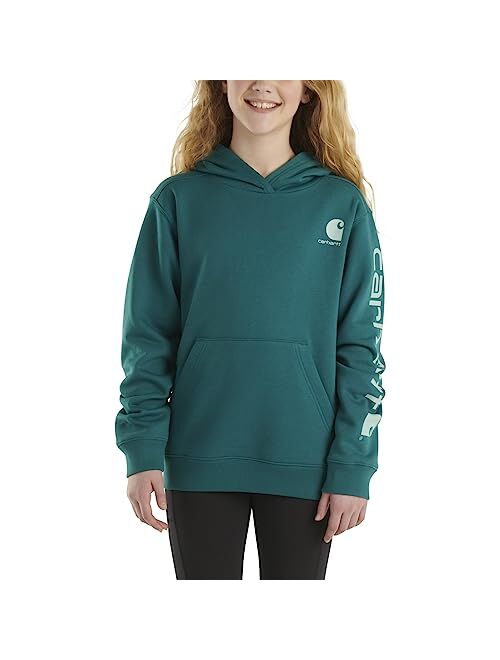 Carhartt Girls' Hoodie Fleece Pullover Sweatshirt