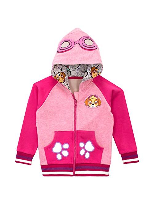 Paw Patrol Hoodie | Skye Girls Hoodies | Glitter Zip up Sweatshirt for Kids