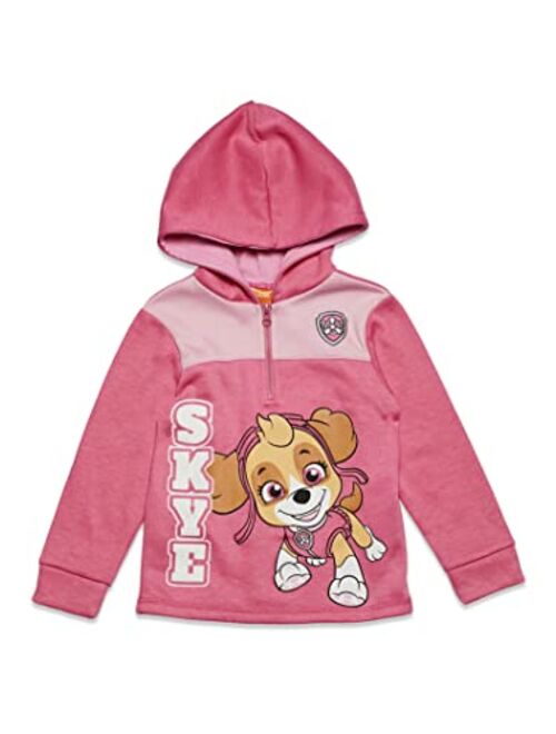 Nickelodeon Paw Patrol Skye Everest Girls Fleece Half Zip Hoodie Toddler to Big Kid