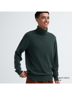 Cashmere Turtleneck Long-Sleeve Sweater