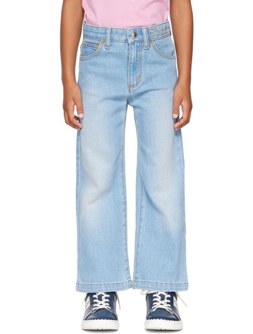 CHLOE Kids Blue Faded Jeans