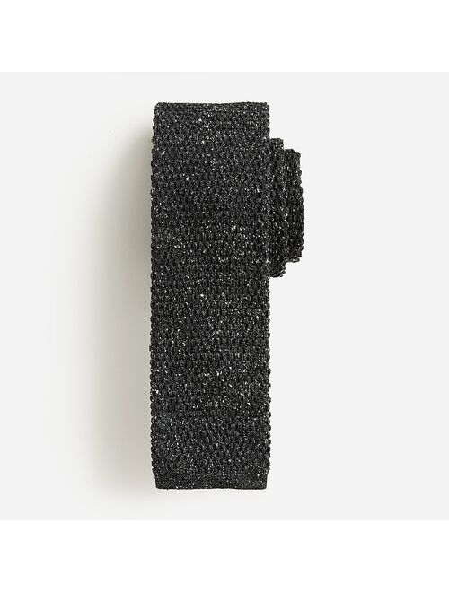 J.Crew Wool-silk blend melange knit tie