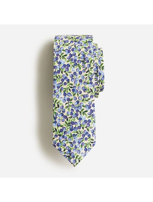 J.Crew Italian silk tie in fruit print